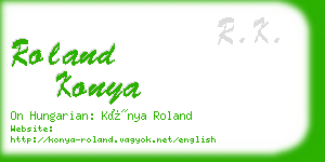 roland konya business card